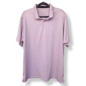 Men's Nike Dri-FIT polo shirt XXL short  sleeve light purple Dri-Fit golf shirt